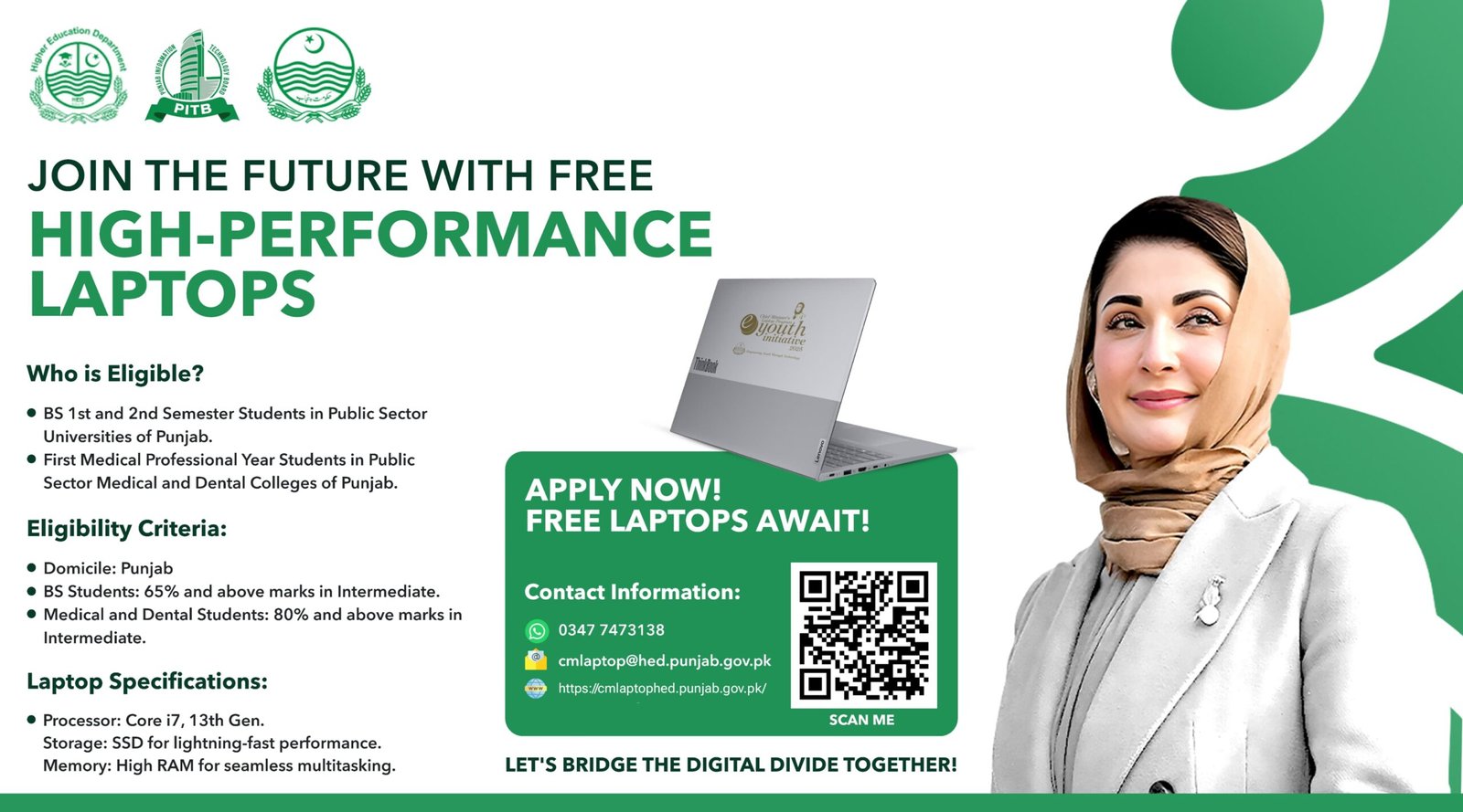 CM Punjab Free Laptop Scheme 2025 – Apply Now for High-Performance Laptops