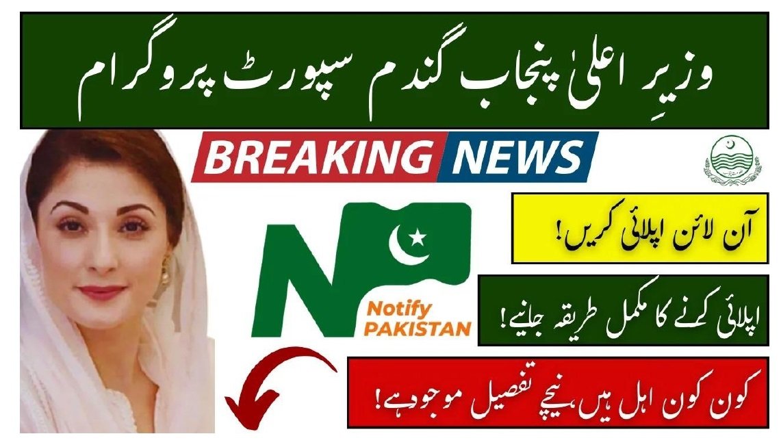 CM Punjab Wheat Support Program 2025 Online Registration