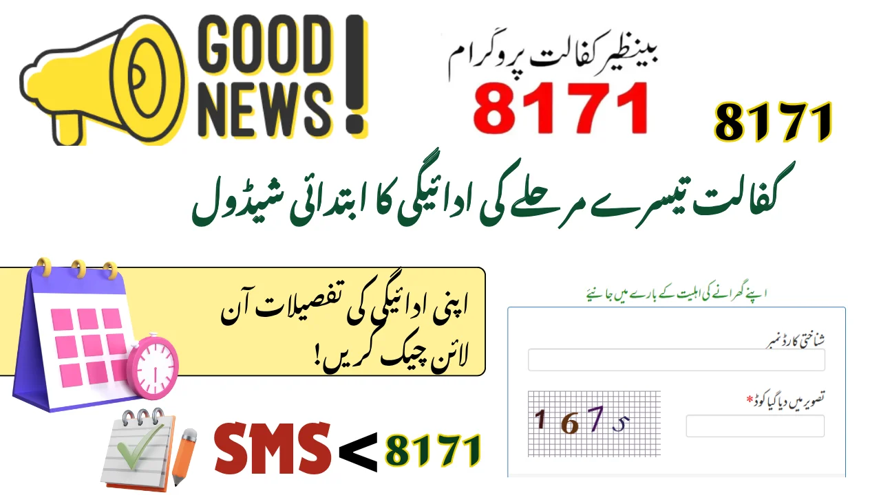 Benazir Income Support Program (BISP) 8171 Online Check 2025 | Latest Update