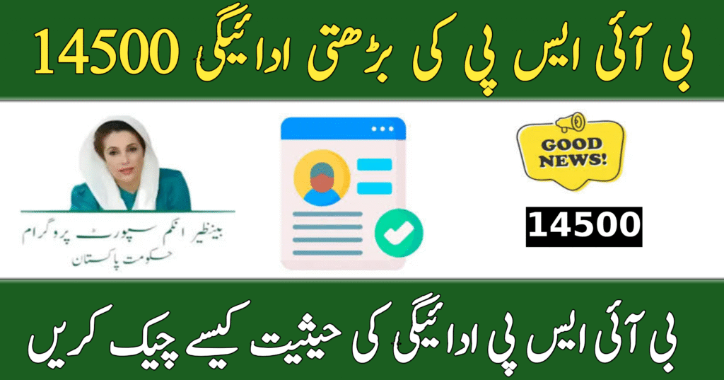 BISP 14500 June 2025 Payment Status Check – Complete Guide for Beneficiaries