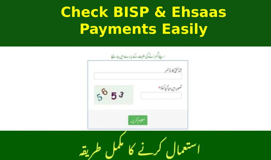 Check BISP & Ehsaas Payments Easily