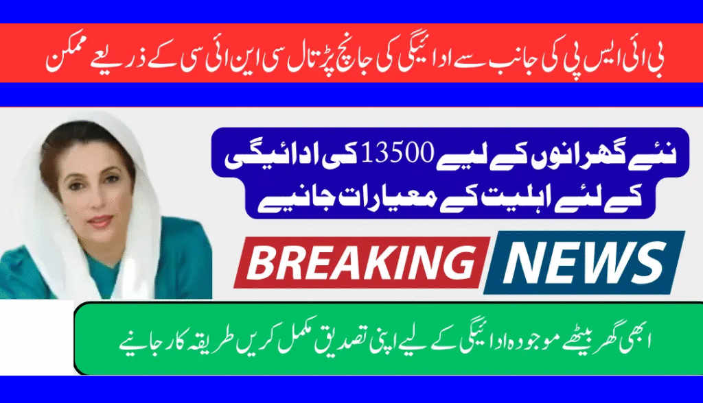 BISP 8171 CNIC Check Payment Identification & Eligibility Criteria For Current Applied 13500 Payment