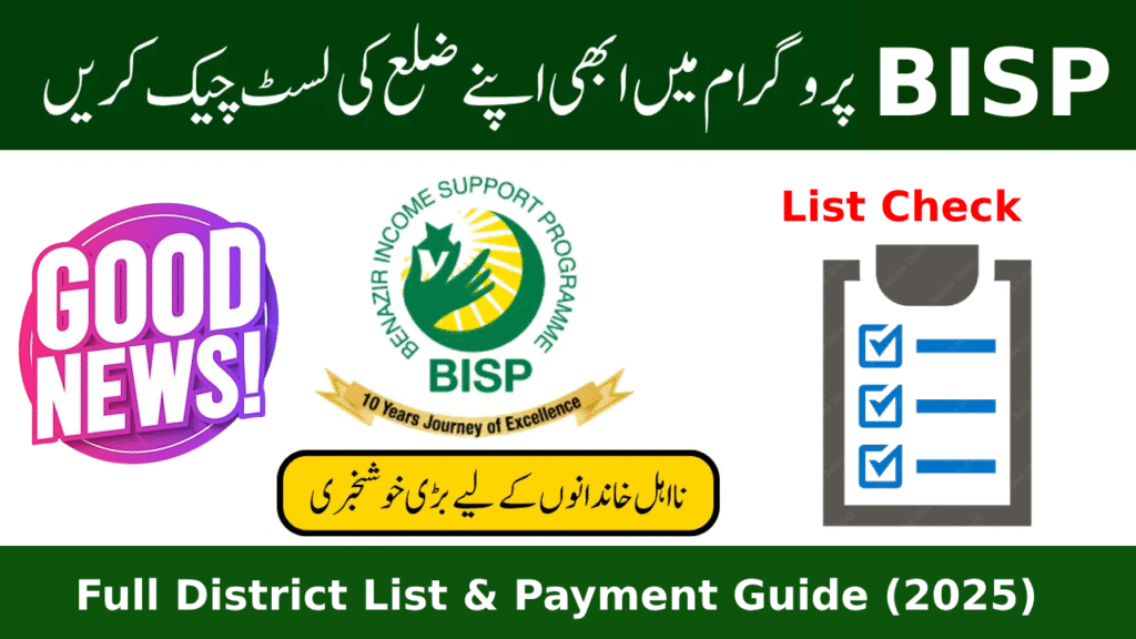 BISP 8171 July Payment Phase 3: Full District List & Payment Guide (2025)
