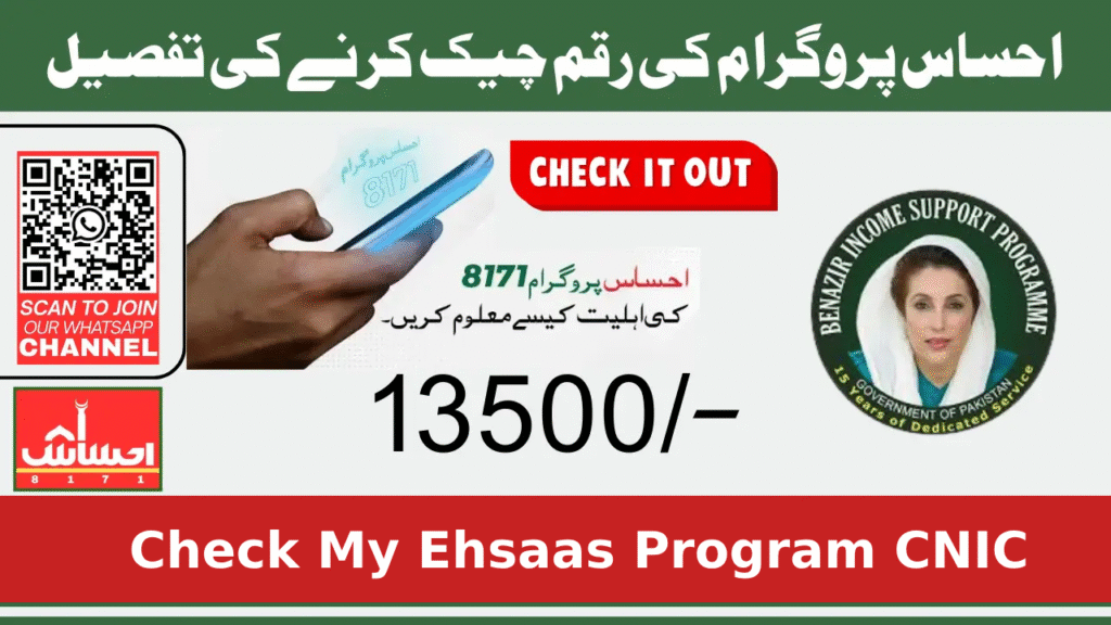 How to Do I Check My Ehsaas Program CNIC