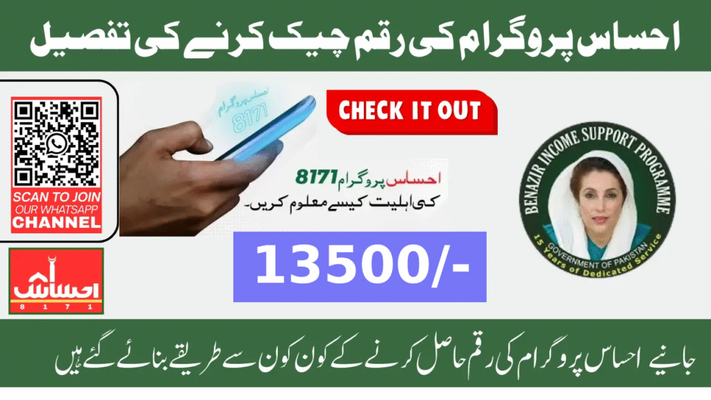 احساس پروگرام کی رقم کیسے چیک کریں؟ مکمل گائیڈ