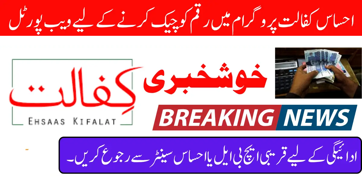 Ehsaas Kafalat Payment Check Through 8171 Portal And SMS Know Full Details Step By Step