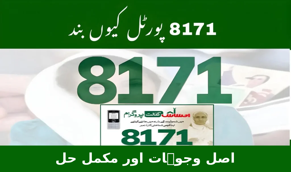 8171 ویب پورٹل کیوں بند ہے؟ اصل وجوہات اور مکمل حل (2025)
