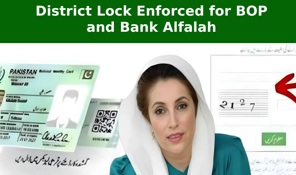BISP 8171 Update District Lock Enforced for BOP and Bank Alfalah – No Cash Withdrawal Outside Your District