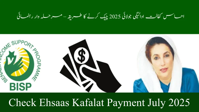 How to Check Ehsaas Kafalat Payment July 2025 – Step-by-Step Guide