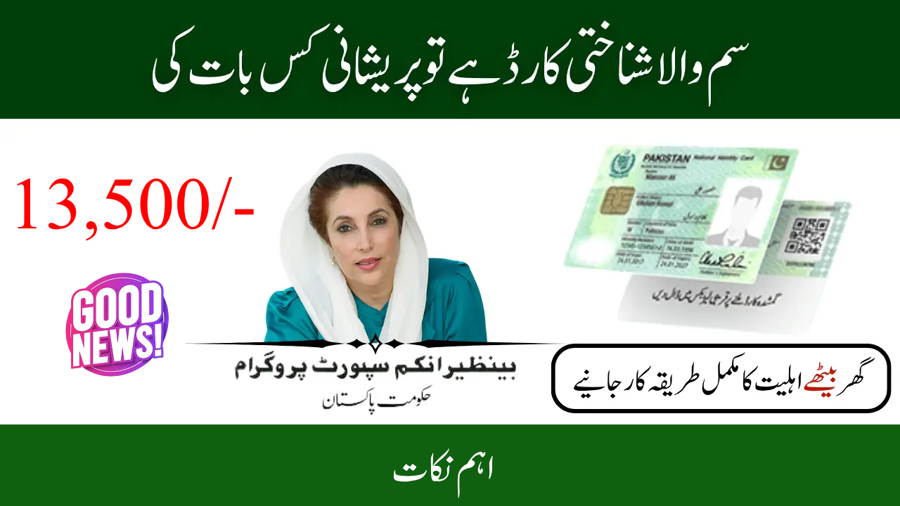 How can I check my Benazir income on CNIC?