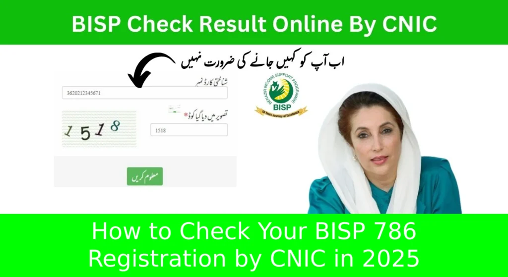 How to Check Your BISP 786 Registration by CNIC in 2025