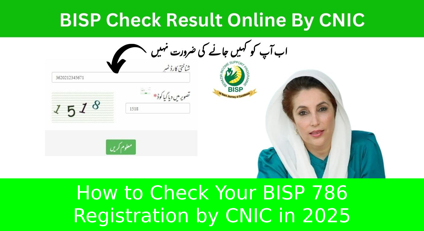 How to Check Your BISP 786 Registration by CNIC in 2025