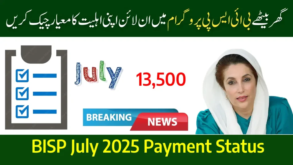 BISP July 2025 Payment Status Check Online Application Tracking Portal