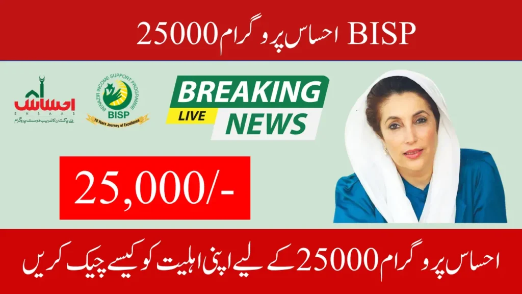 8171 Ehsaas Program 25000 BISP News