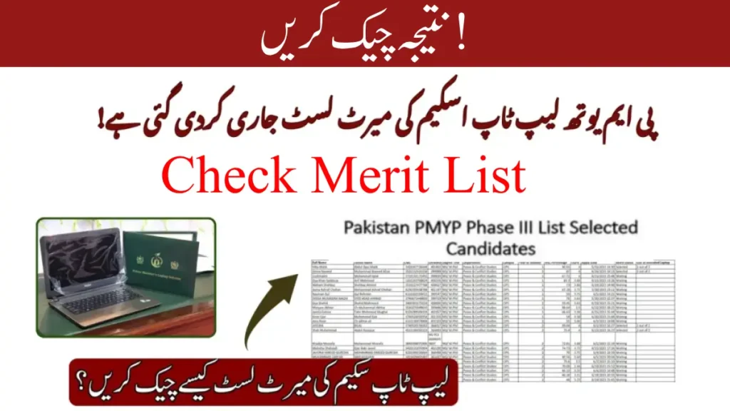 Merit List For PM Youth Laptop Scheme Has Been Released By HEC