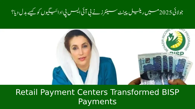 How Retail Payment Centers Transformed BISP Payments in July 2025