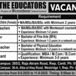 The Educators Jobs 2025 – Teaching & Non-Teaching Vacancies (Rawalpindi Campuses)